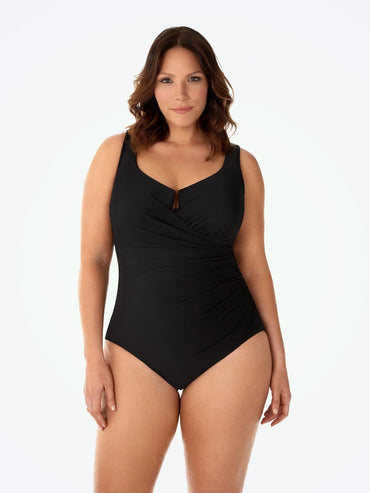 Bodysuits Black / 16w Miraclesuit® Solids Wm Escape 1pc 2019