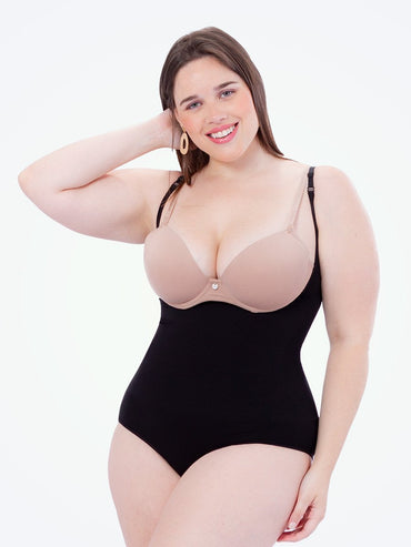 Open front panty black