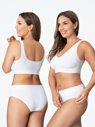 Truekind™ 2-Pack Everyday Essential Throw-on Wirefree Bra