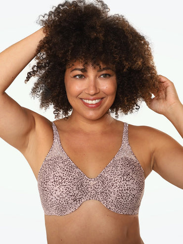 Bali Minimizer bra rosewood animal print