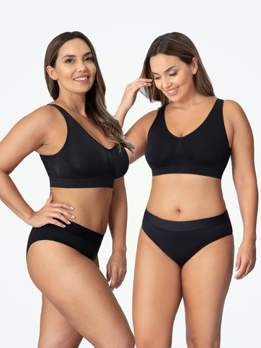 Truekind™ 2-Pack Everyday Essential Throw-on Wirefree Bra