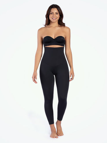 Curveez High Waisted Shaping Black Leggings
