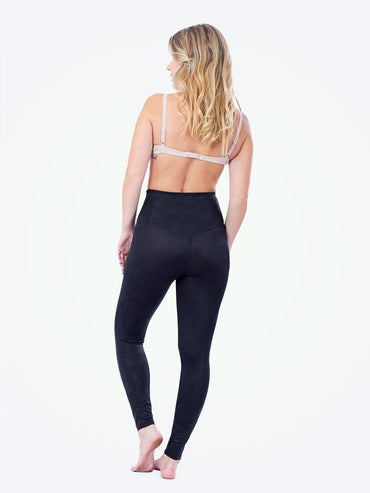 faux leather leggings back