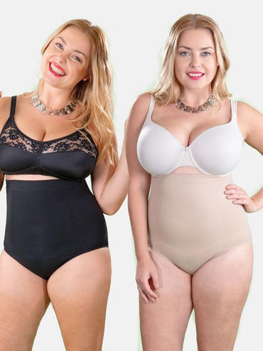 Panties 1 Black / 1 Nude / XS / S Empetua™ 2-Pack All Day Every Day High-Waisted Shaper Panty