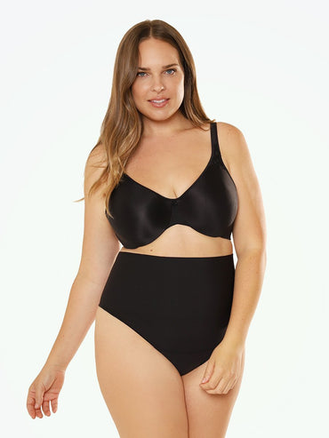 Maidenform curvy shaping thong black