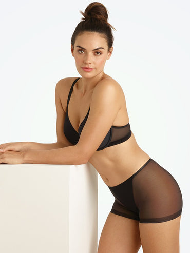 TC Wonderful Edge® Mesh & Microfiber Boyshort