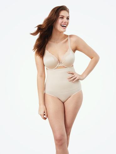 Maidenform Fat Free Dressing Hi-Waist Brief nude