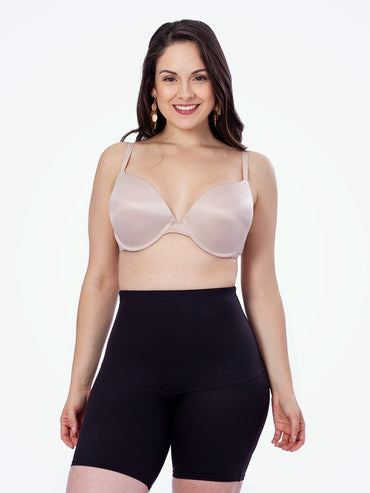 high waist body shaper black